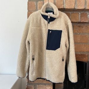 Old Navy (VGUC) 6/7 sherpa Colorblock zip jacket